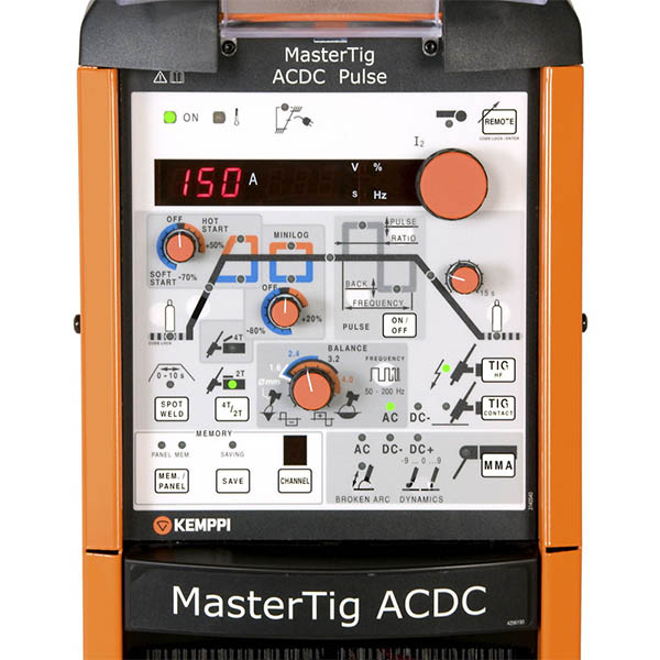 Панель управления MasterTig ACDC Pulse